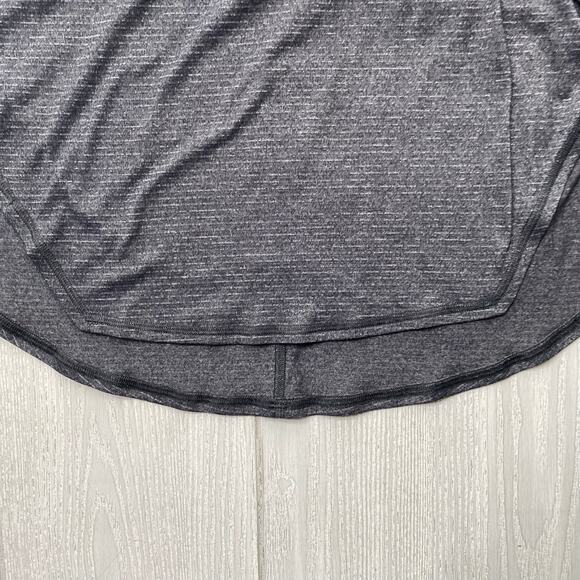 Lululemon Athletica Women's Heather Black Striped Seek The Heat Tank Top Size 6 - Picture 8 of 10